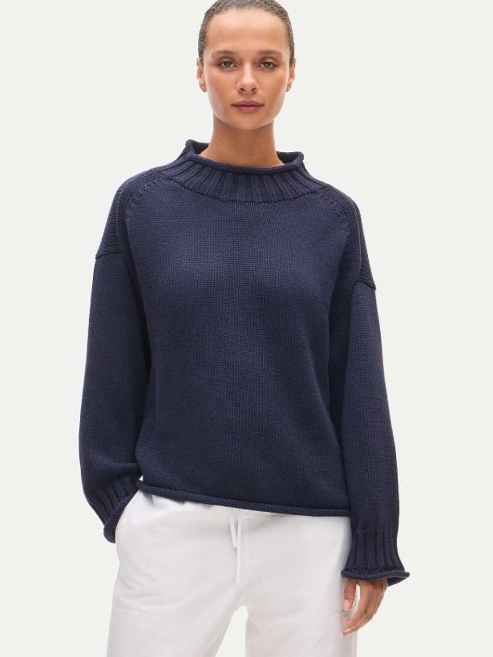 J crew navy 2025 Rollneck™ sweater